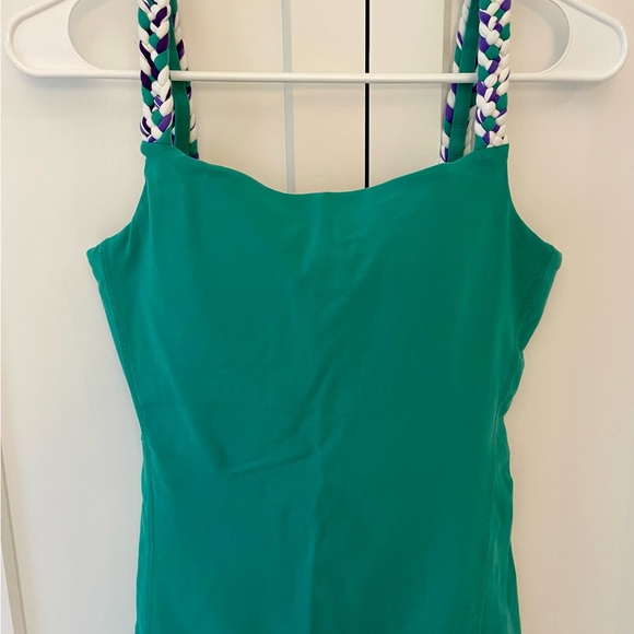 Zobha Green Fitted Tank Top - size 4 - Picture 1 of 4